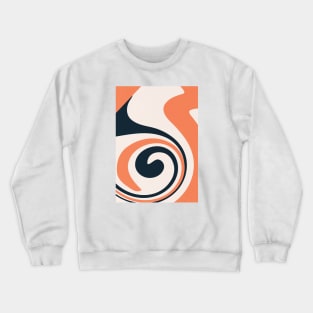 Abstract Circular Line Crewneck Sweatshirt